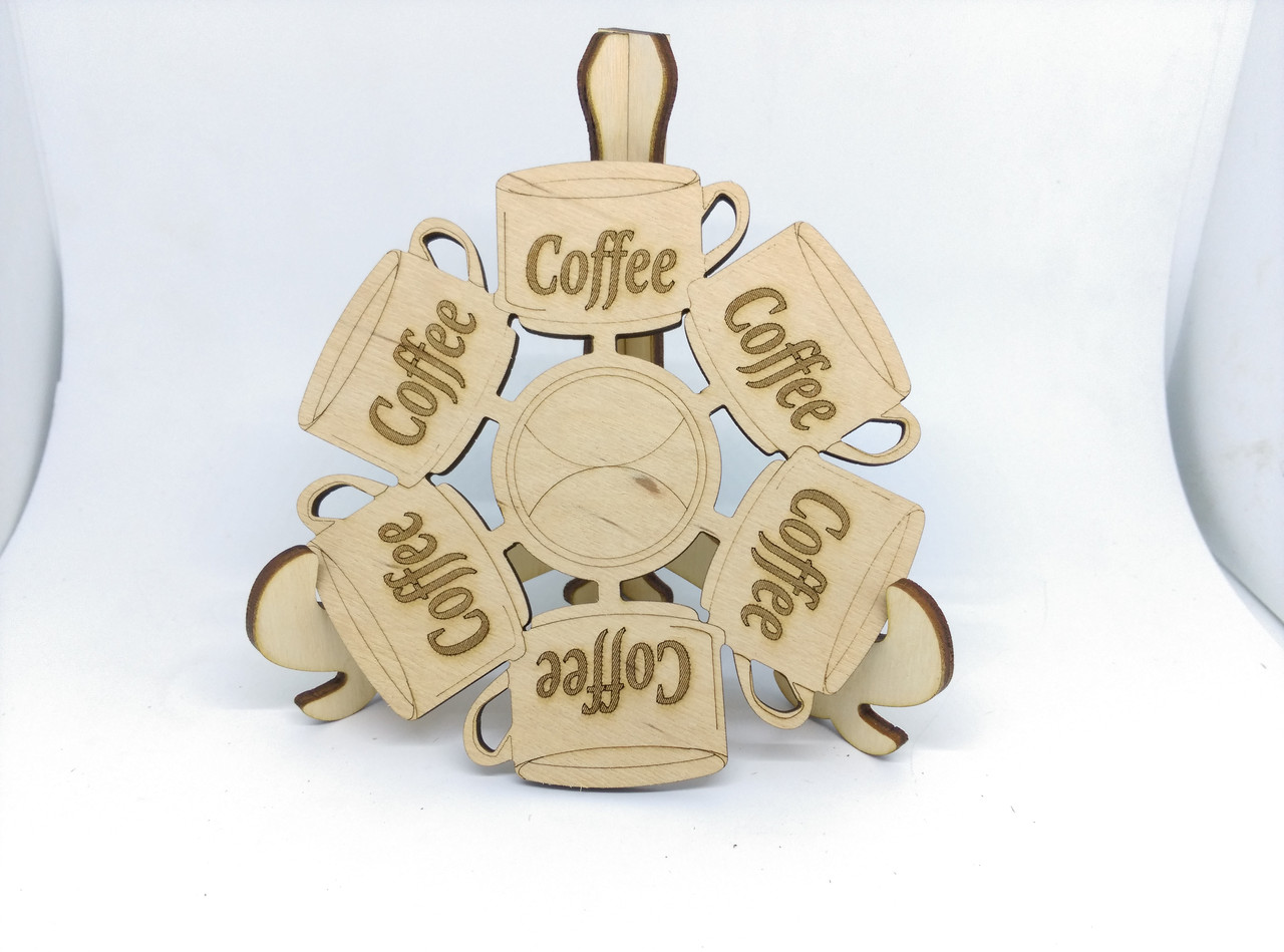 Підставка під гаряче дерев'яна Coffe