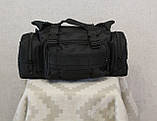 Тактична універсальна (поясна, наплічна) сумка з системою M. O. L. L. E Black (104 чорна), фото 6