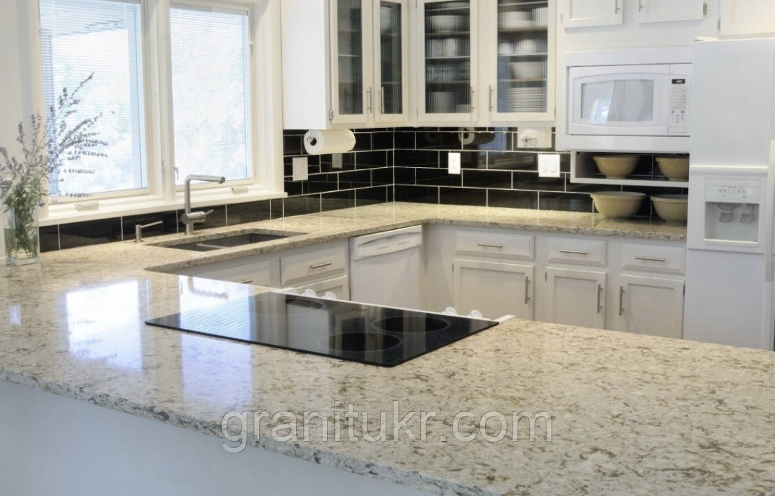 Білий кварц стільниця, фото 1