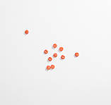 Гудзик для ляльок мікро, 4 мм, № 4.26 відтінок помаранчевого, фото 2