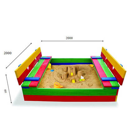 SportBaby Дитяча пісочниця 30 розмір 200х200 см, фото 3