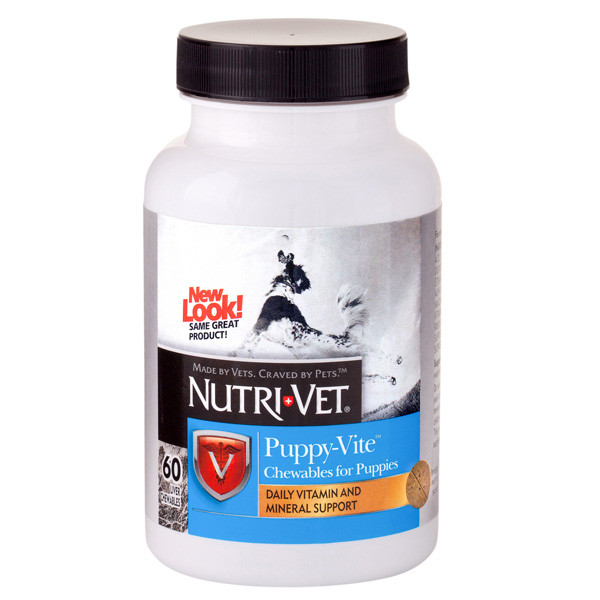 Nutri-Vet Puppy-Viteмультивітаміни для цуценят до 9 місяців 60 табл