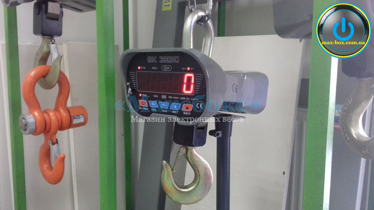 ВК ЗЕВС III — Ваги кранові 3000 кг, фото 1