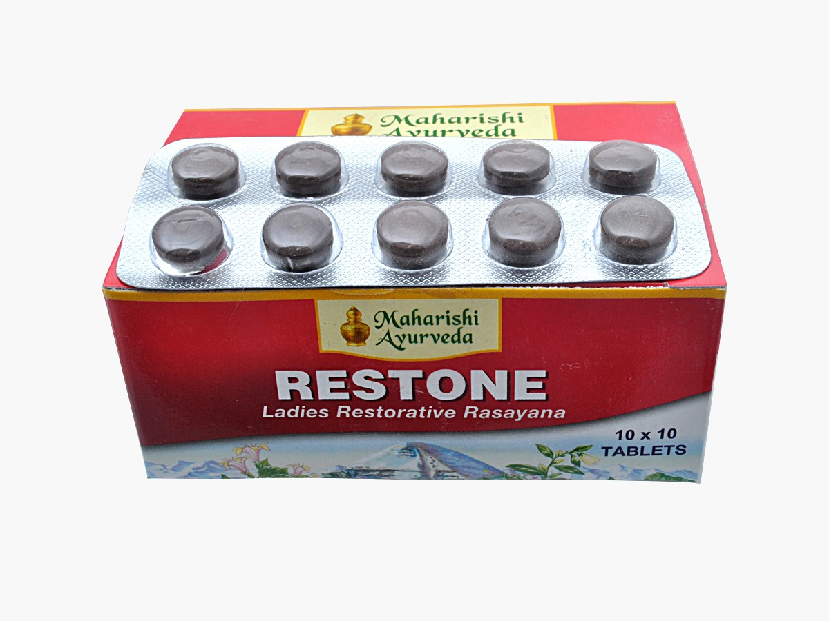 Засіб для репродуктивної системи RESTONE MAHARISHI AYURVEDA 10 таб., препарат для зміцнення організму Рестон