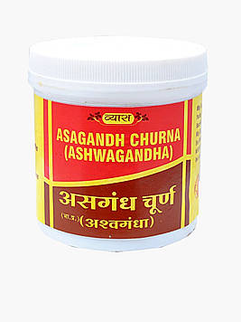 Препарат від стресу ASHVAGANDHA CHURNA VYAS PH 100г, втоми та нормалізації нервової системи Ашваганда