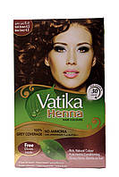 VATIKA HENNA HAIR COLOURS COLOURING POWDER DARK BROUN (60GM). DABUR. КРАСКА ДЛЯ ВОЛОС ТЕМНО-КОРИЧНЕВАЯ