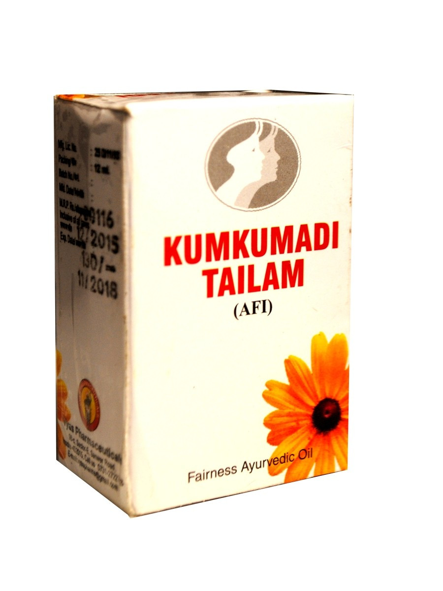 KUMKUMADI TAILAM (12ML). VYAS PHARMASY. КУМКУМАДІ ОЛІЯ (12МЛ). ВЬЯС