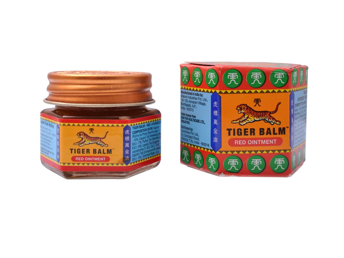 TIGER BALM RED (18GM) HAWPAR, ТИГРОВИЙ БАЛЬЗАМ ЧЕРВОНИЙ