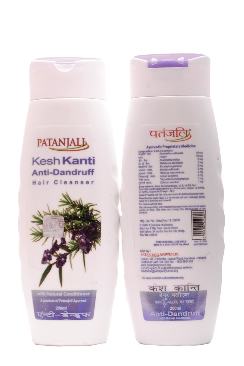 Шампунь проти лупи KESH KANTI ANTI-DANDRUFF HAIR CLEANSER 200ML PATANJALI КЕШ КАНТІ ПАТАНДЖАЛІ
