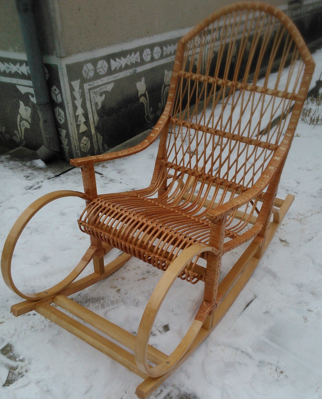Крісло гойдалка плетена крісло-гойдалка для відпочинку садова для дачі