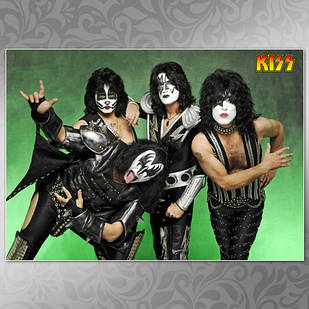 Плакат А4 Рок Kiss 009