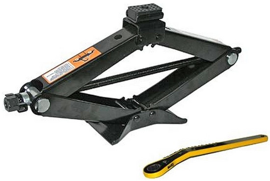 Домкрат механічний ромбоподібний з тріскачкою 1.5 т Vitol ST-105B, фото 1