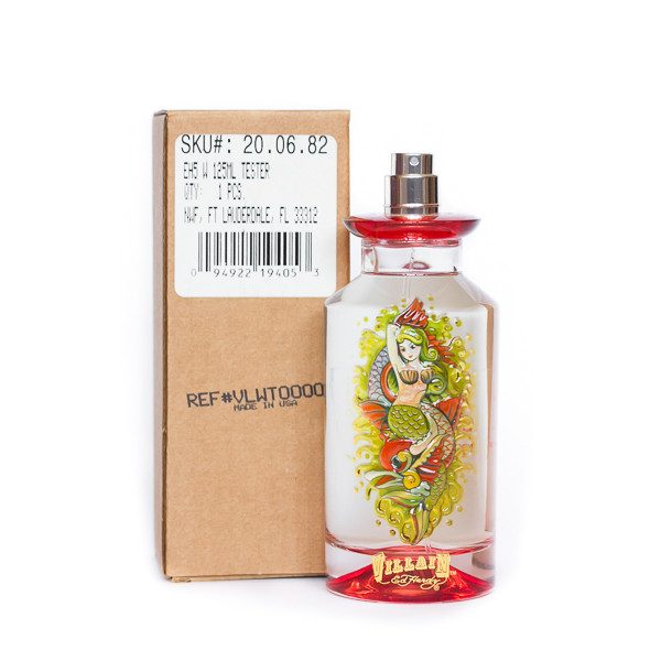 Тестер парфумованої жіночої води Christian Audigier Ed Hardy Villain 125ml, солодкий квітковий аромат