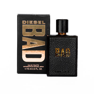 Елітна чоловіча туалетна вода Diesel Bad edt 75ml оригінал, свіжий деревний фужерний аромат