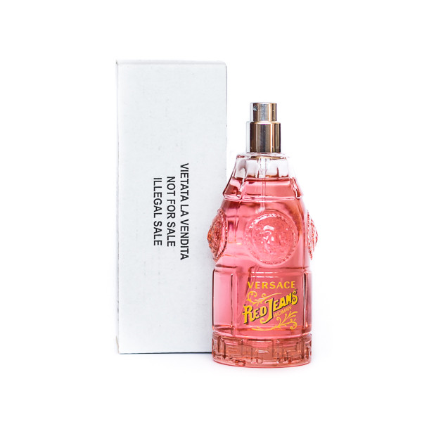 Оригінальна туалетна вода жіноча Versace Red Jeans 75ml тестер, квітково-фруктовий пудровий аромат