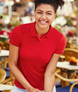 Жіноча футболка поло 65/35