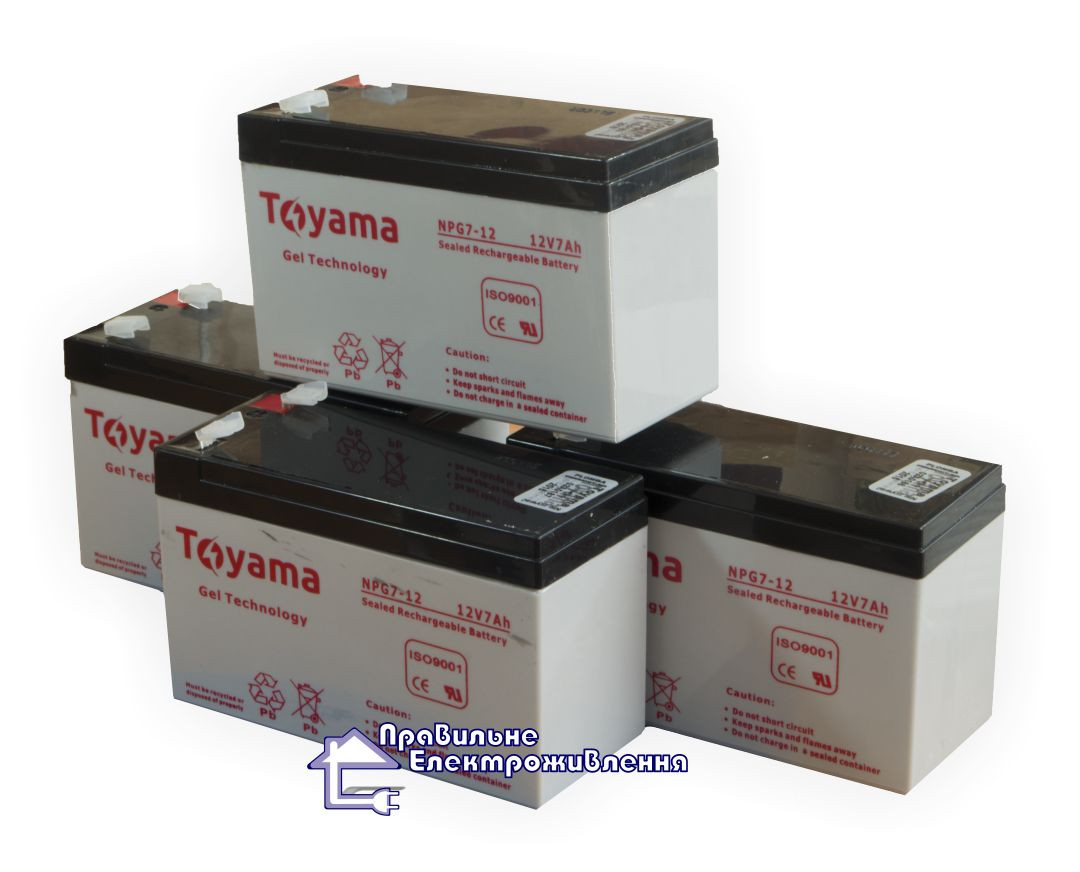 Гелевый Аккумулятор Toyama NPG 7-12 (12V 7Ah) - фото 1 - id-p77303620