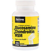 Глюкозамин хондроитин метилсульфонилметан, 120 капсул Jarrow Formulas,