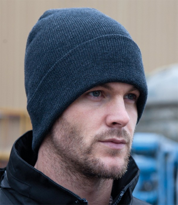 Зимова шапка з відворотом класична, фото 1