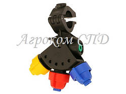 Форсунка обприскувача 3-позиційна маятникова проміжна на трубу 32 мм