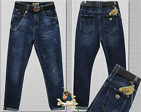 Модні джинси бойфренди жіночі Dicesil з ланцюжком і ременем 32-й розмір