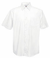 Мужская однотонная рубашка Poplin 30 Белый, S