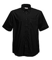 Мужская рубашка с коротким рукавом OxFord 36 Черный, M