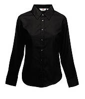 Женская классическая рубашка 36 Черный, M