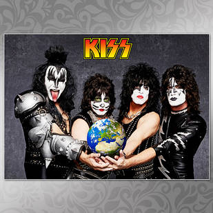 Плакат А4 Рок Kiss 003