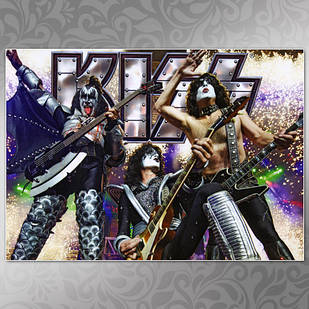 Плакат А4 Рок Kiss 004
