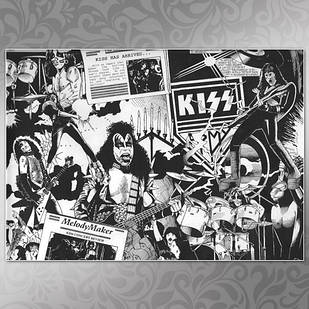 Плакат А4 Рок Kiss 005