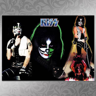 Плакат А4 Рок Kiss 010