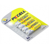 Ккумулятор PKCELL 1.2 V AA 2000mAh NiMH Rechargeable Battery, 4 штуки у блістері ціна за блістер, Q12