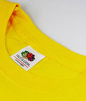 Мужская футболка легкая 100% хлопок Желтый 61-082-K2 3XL