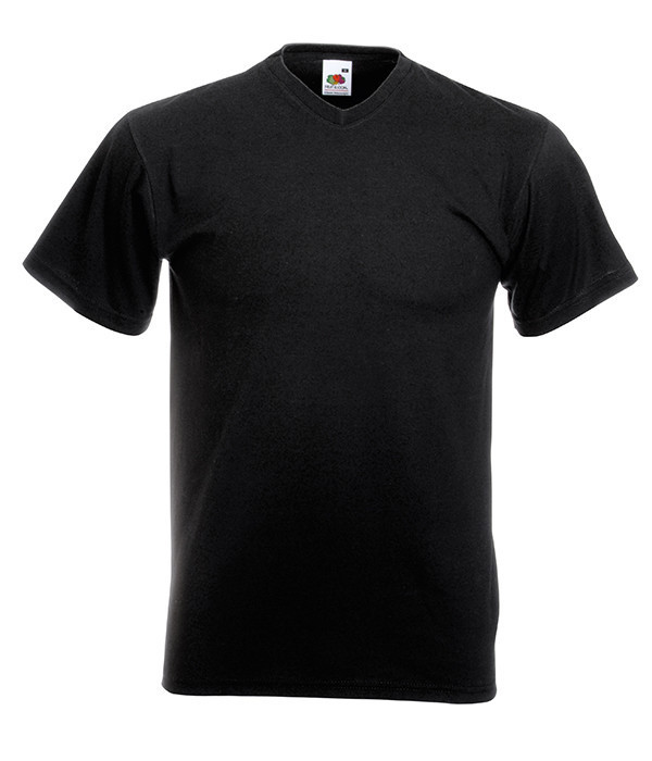 Чоловіча футболка з v-подібним вирізом M, 36 Чорний, фото 1