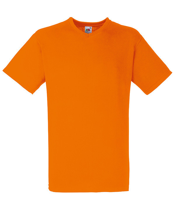 Чоловіча футболка з v-подібним вирізом S, 44 Помаранчевий, фото 1