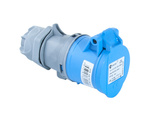 Роз'єм силовий: розетка кабельна, 16 А, 3 полюси 2p+e, IP44