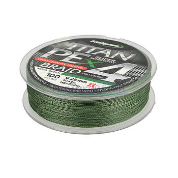 Шнур Kalipso Titan PE X4 MG 100м 0.12 мм