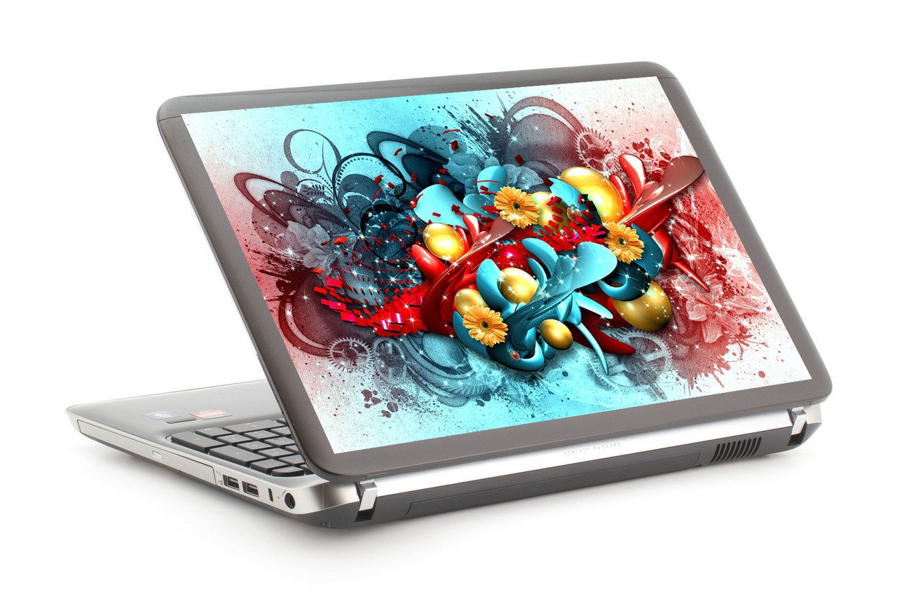 Наклейка на ноутбук. Шестерні