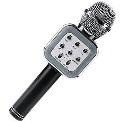 Бездротовий караоке-мікрофон WSTER WS 1818 чорно-сірий
