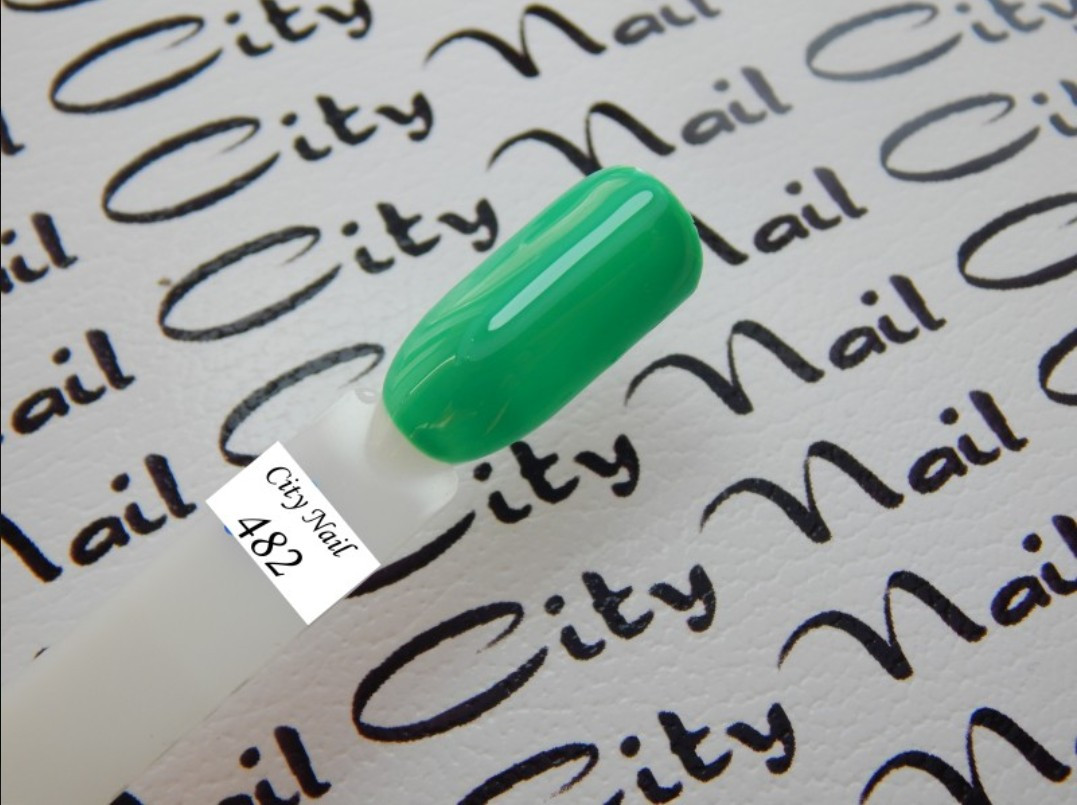 Зелений гель-лак 482 (м'ятний, бірюзовий), фото 1