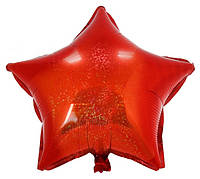 Шар фольгированный "Звезда голограмма".Цвет:Красный  .Размер: 45см. Пр-во:Китай