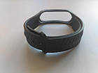 Ремінець Xiaomi Mi Band 4 / 3 MiJobs силіконовий рифлений Чорний 1907P, фото 5