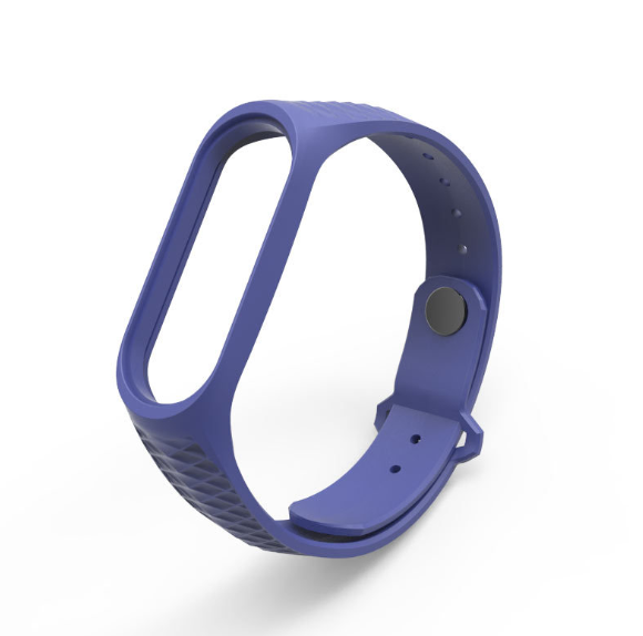 Ремінець Xiaomi Mi Band 4 / 3 MiJobs силіконовий рифлений Синій 1907P