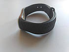 Ремінець Xiaomi Mi Band 4 / 3 MiJobs силіконовий рифлений Чорний / Білий 1907P, фото 4