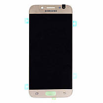 Дисплей Samsung J530 Galaxy J5 2017 з сенсором Золотий Gold оригінал , GH97-20738C, фото 3