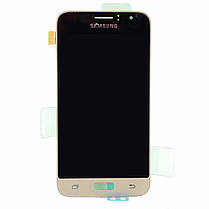 Дисплей Samsung моделі j120 Galaxy J1 з сенсором Золотий Gold оригінал , GH97-18224B, фото 3