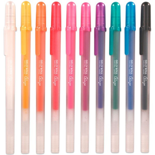 Ручка гелевая Sakura glaze 3d-roller Красный темный 84511389830
