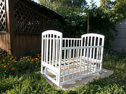 Ліжечко Laska-M Лама маятник (біле)