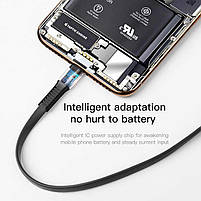Кабель швидкої зарядки Baseus USB-Lightning 2A Black, довжина - 100 см (CALZY-B01), фото 3